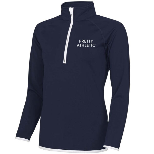 Pretty Athletic half-zip sweat top Thumbnail